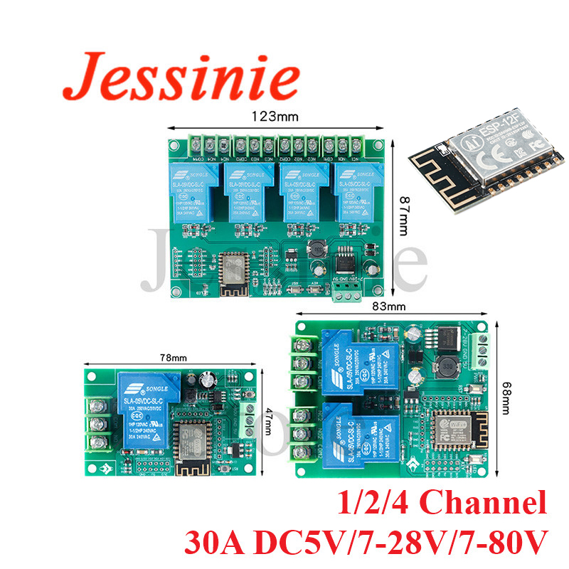Relay 8 Channel Board - ESP8266 1/2/4/8/16 قناة طريقة لاسلكية واي