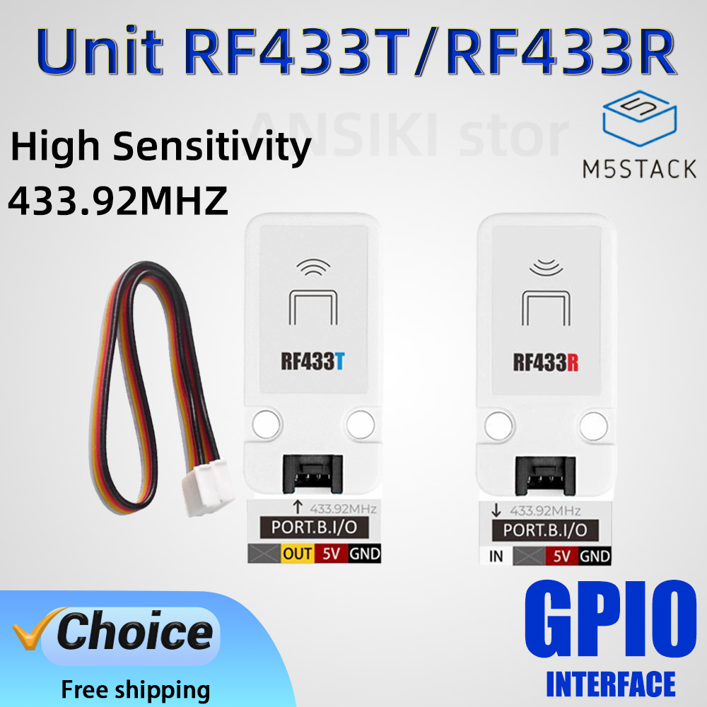 Diy Home Automation System - وحدة M5Stack RF433T/RF433R، طقم نظام إنترنت