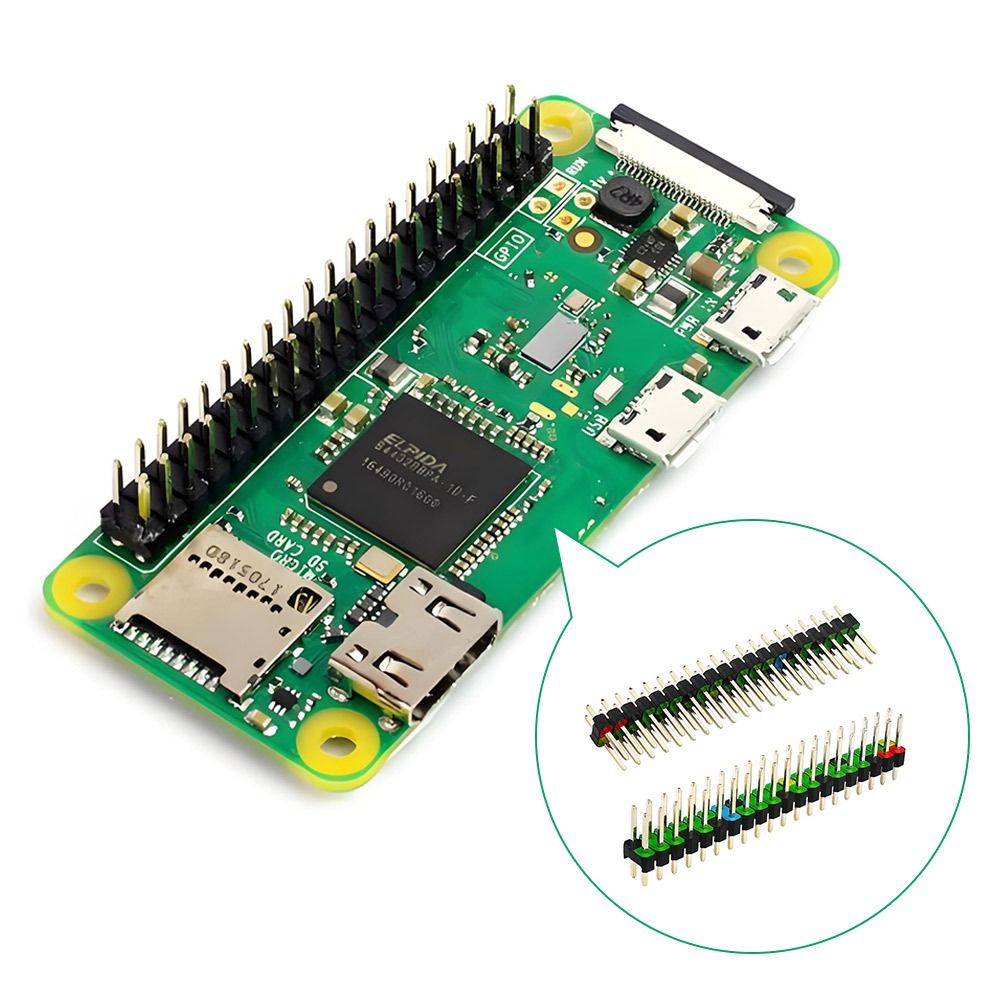 Pi Zero W Board - 2*20pin مجلس التنمية رأس 2.54 مللي