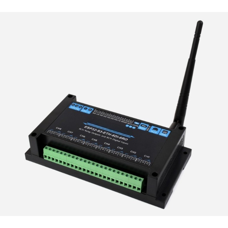 وحدة ترحيل شبكة صناعية ESP32‑S - مراجعة Relay 8 Channel Board وسعره
