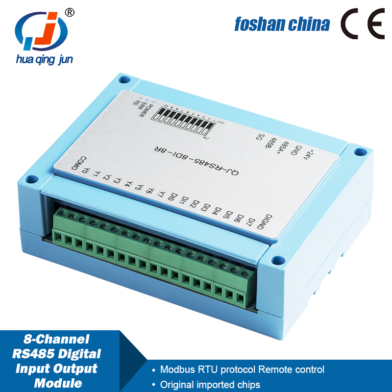 Huaqingjun 8-قناة RS485 المدخل - مراجعة Relay 8 Channel Board وسعره