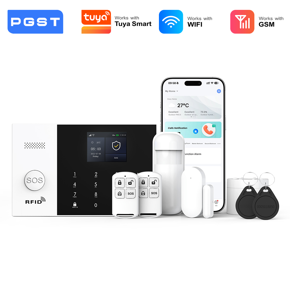 نظام إنذار منزلي ذكي من PGST ي - مراجعة Diy Home Automation System وسعره