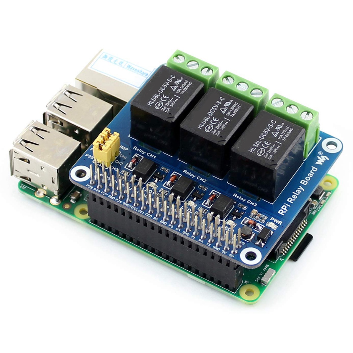 لوحة توسعة وحدة الترحيل ثلاثية - مراجعة Pi Zero W Board وسعره