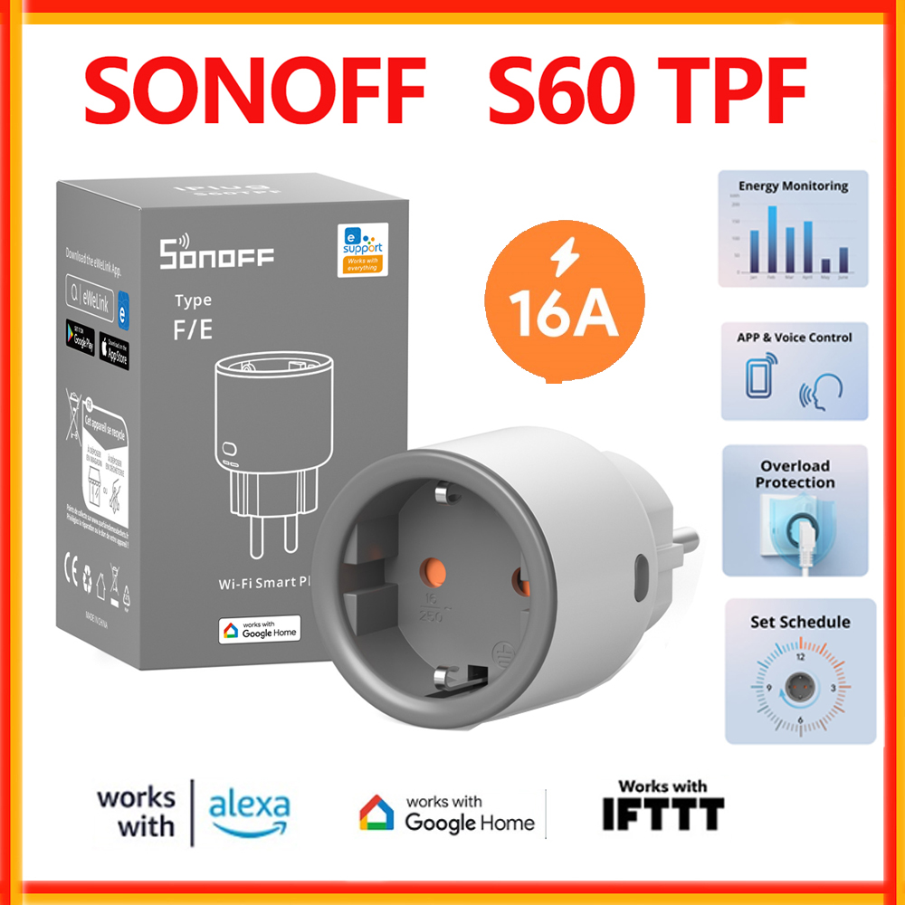 SONOFF S60 TPF الاتحاد الأوروب - مراجعة Sonoff Basic Switch وسعره