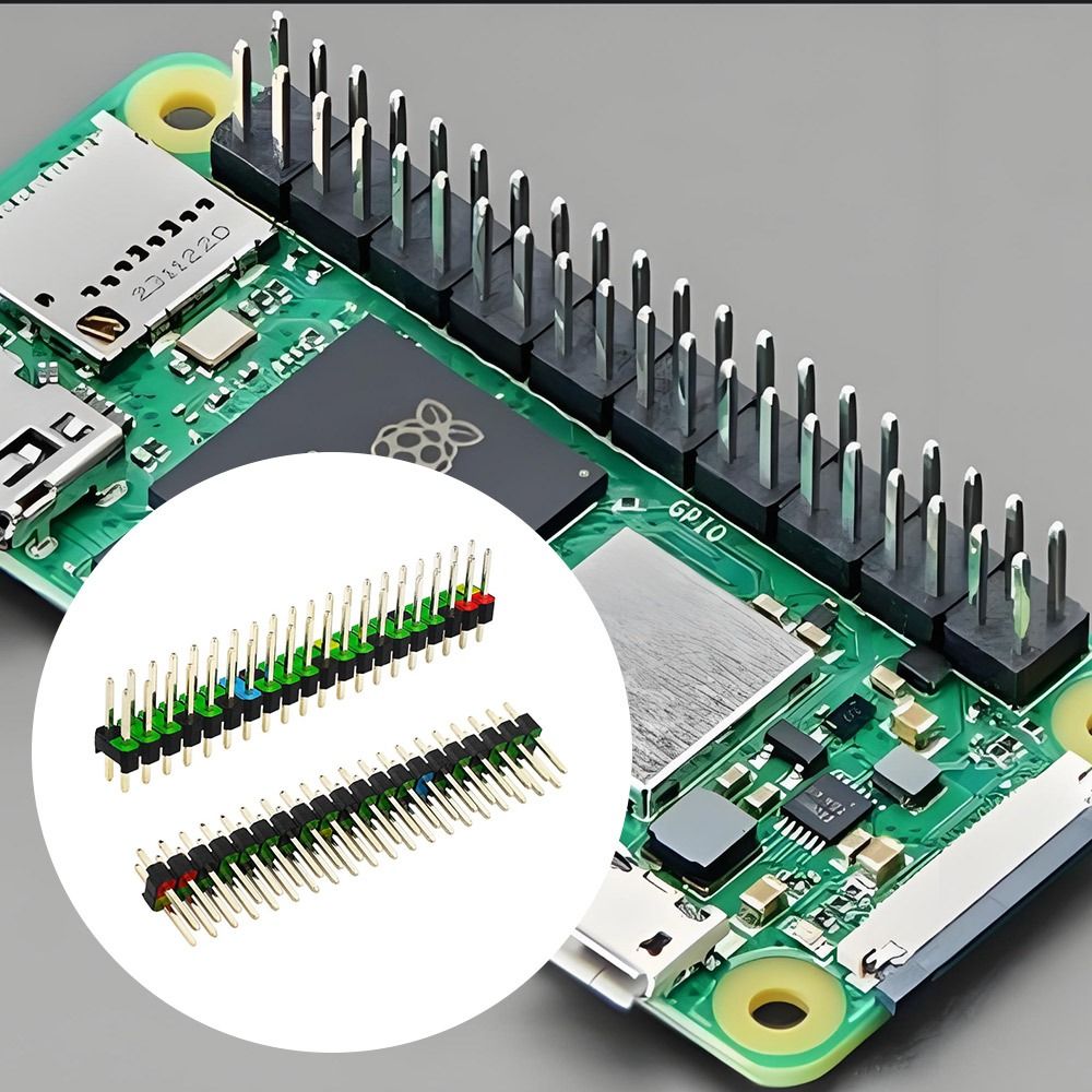 2*20pin مجلس التنمية رأس 2.54  - مراجعة Pi Zero W Board وسعره