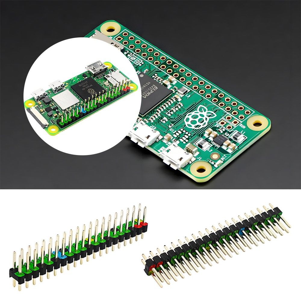 2*20pin مجلس التنمية رأس 2.54  - مراجعة Pi Zero W Board وسعره
