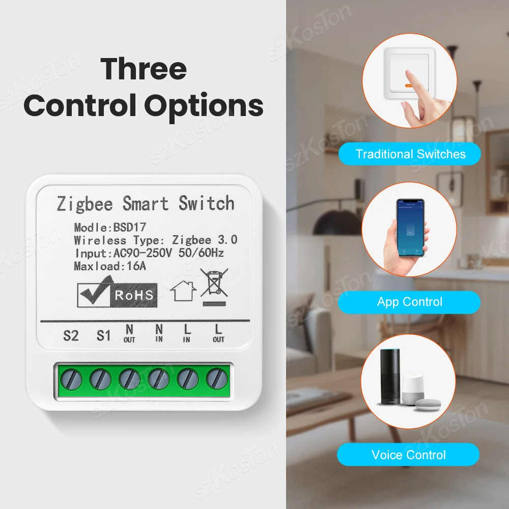 16A تويا زيجبي وحدة تبديل ذكية - مراجعة Home Automation Diy وسعره